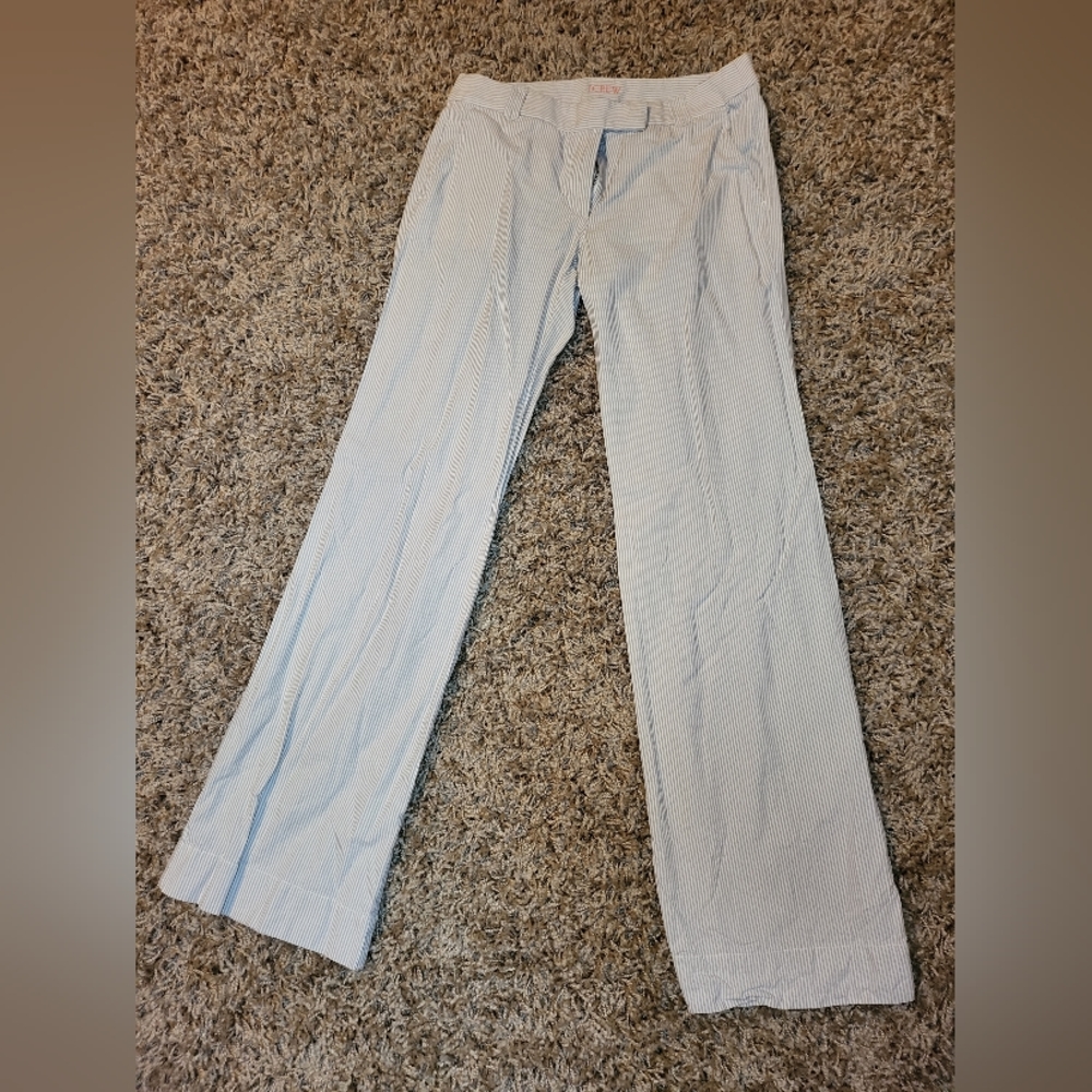 J.Crew flare trousers-grey stripped-size small
